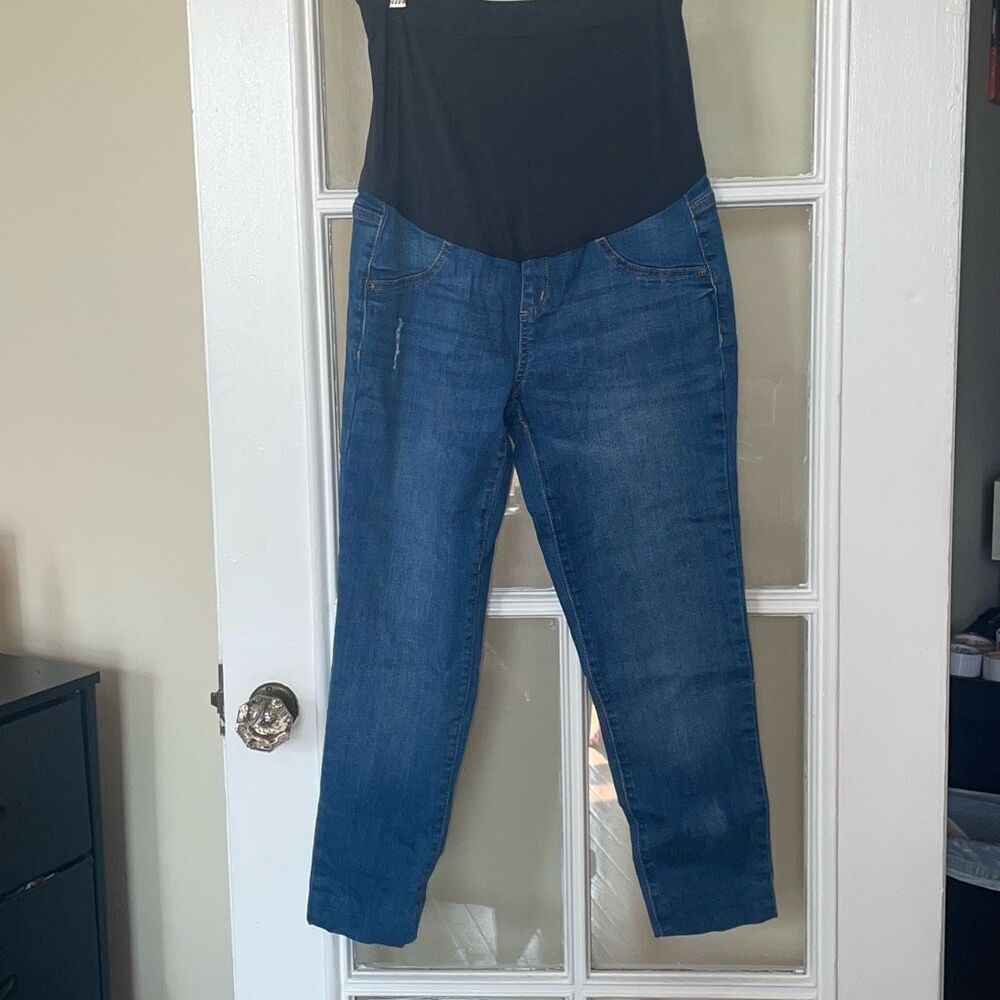 Sonoma maternity blue denim legging jeggings size 4 MAT preowned pregnancy pants